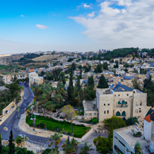 3. תמונה תוססת המצלמת כמה מהאטרקציות הסמוכות סביב בתי מלון פופולריים למשפחות בירושלים