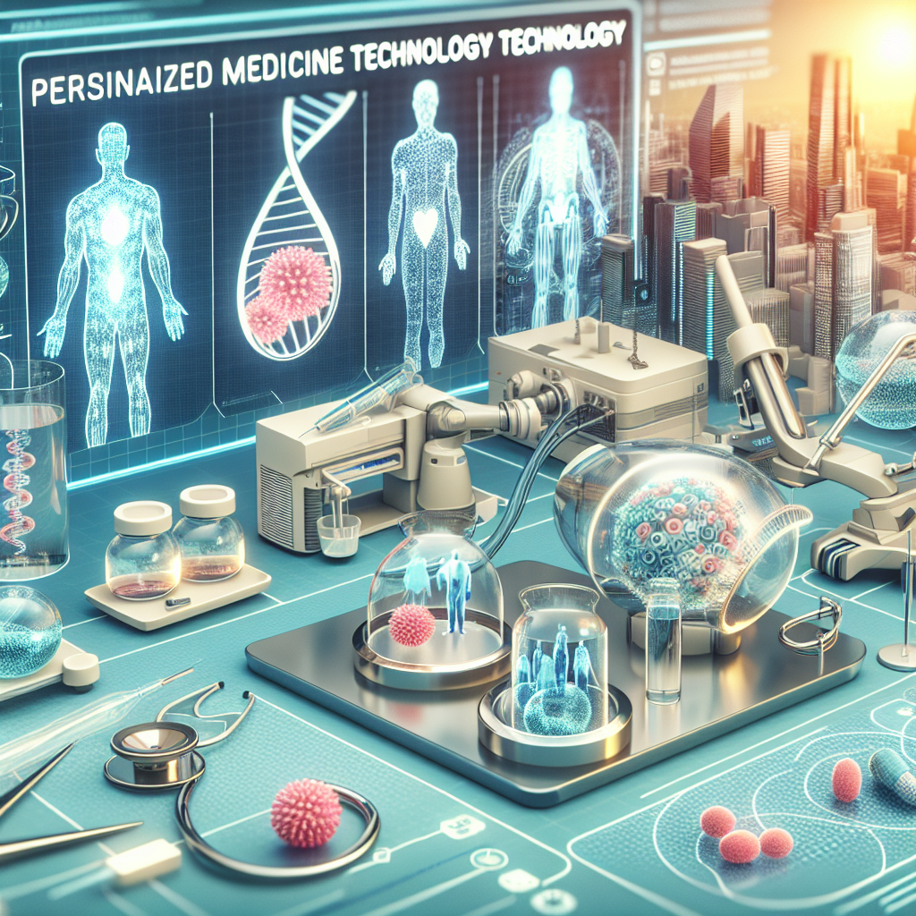 איור המדמה פיתוחי טכנולוגיה עתידיים ברפואה מותאמת אישית.