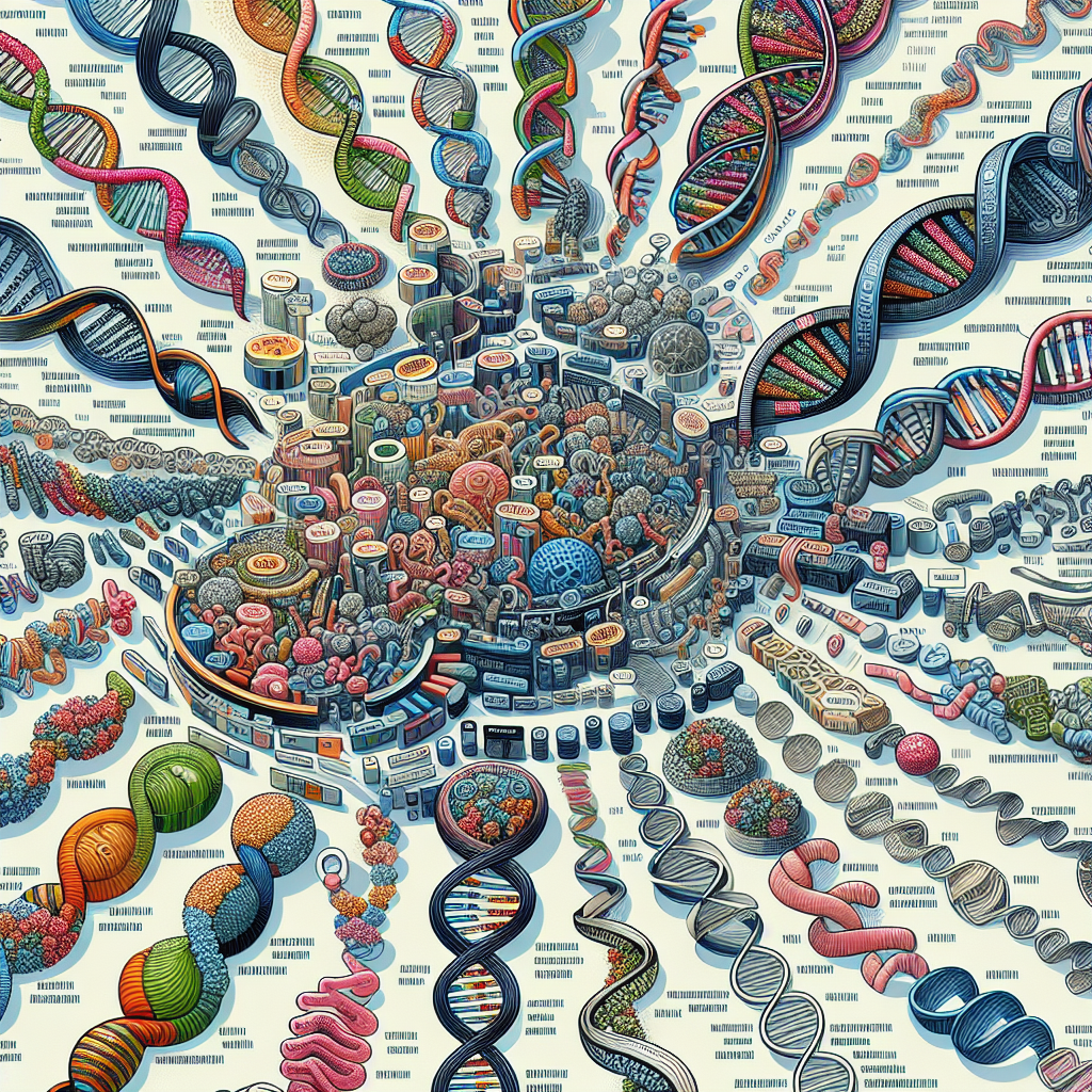 איור הממחיש מגוון של גנים הגורמים למחלות נדירות.